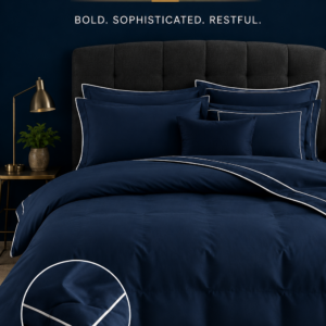 Midnight Navy Bedding Set