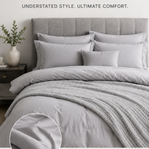 Soft Grey Bedding Set