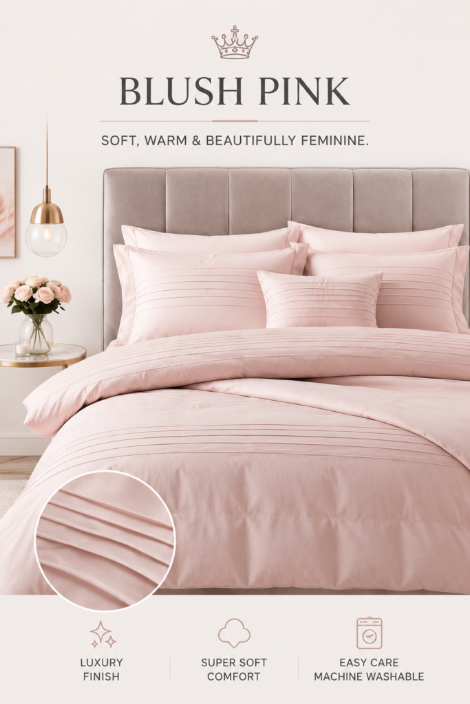 Blush Pink Bedding Set
