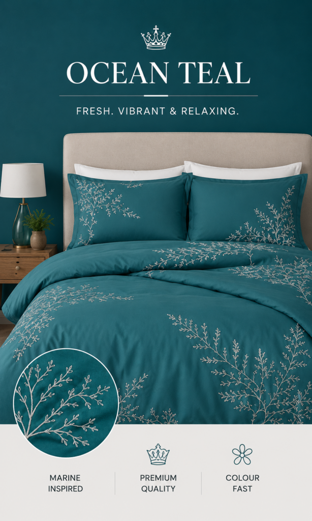 Ocean Teal Bedding Set