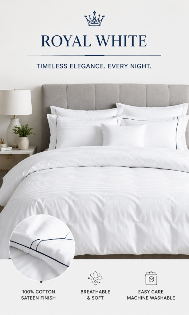 Royal White Bedding Set