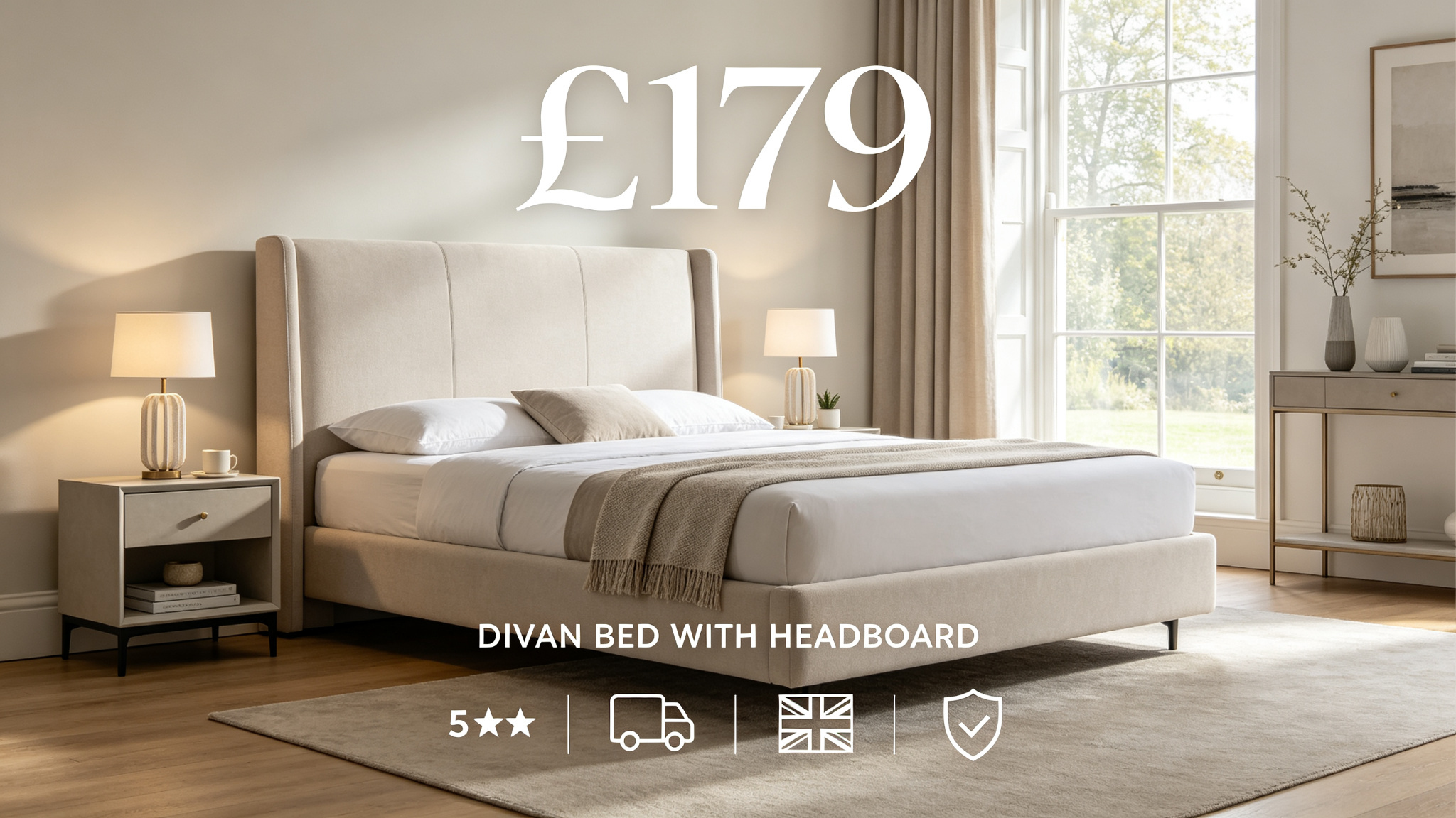 Divan bed offer from £179